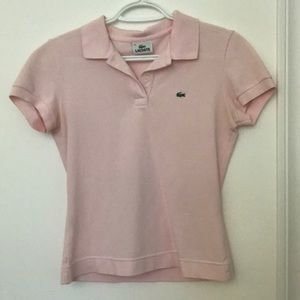 Lacoste Pink 2-button Polo